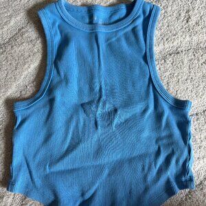 Aerie Blue Ribbed Tank Top